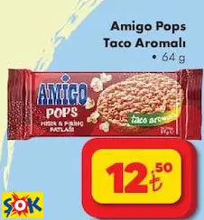 AMİGO POPS TACO AROMALI 64 G